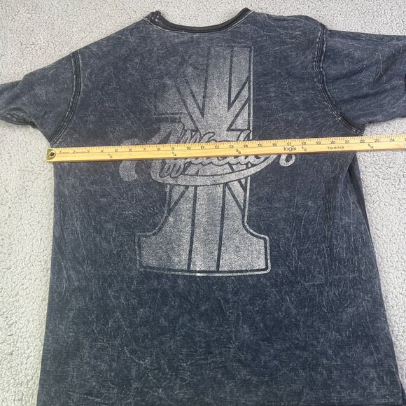 Affliction T Shirt Mens Extra Large Skull Black Live Fast Skulls Motorcycle Y2K - Picture 5 of 8